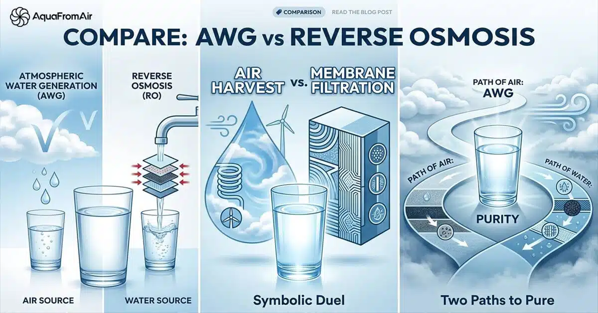 <em>AWG vs Reverse Osmosis</em>: Which creates better drinking water?