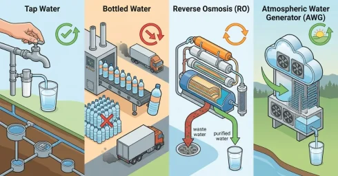 Tap, bottled water, RO, or AWG: <em>What does each option cost?</em>